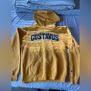 Yellow/gold Gustavus College Hoodie